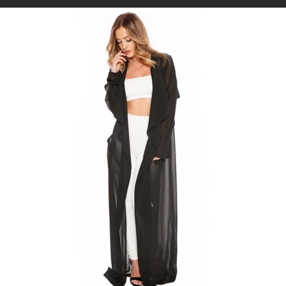 long sheer jacket